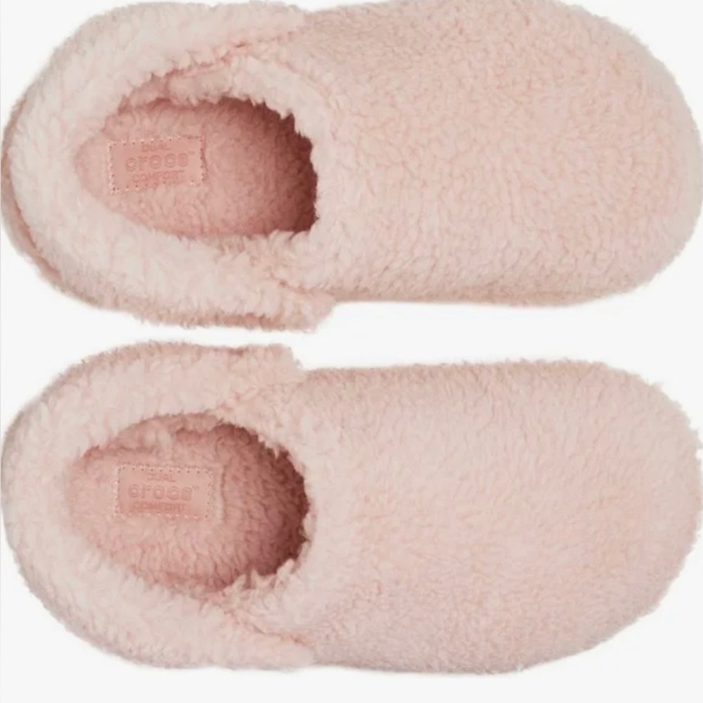 PINK CROC SLIPPERS